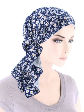 Bella Scarf Navy Dainty Floral