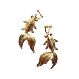 Pre Order: Lucky Alloy Goldfish Earrings