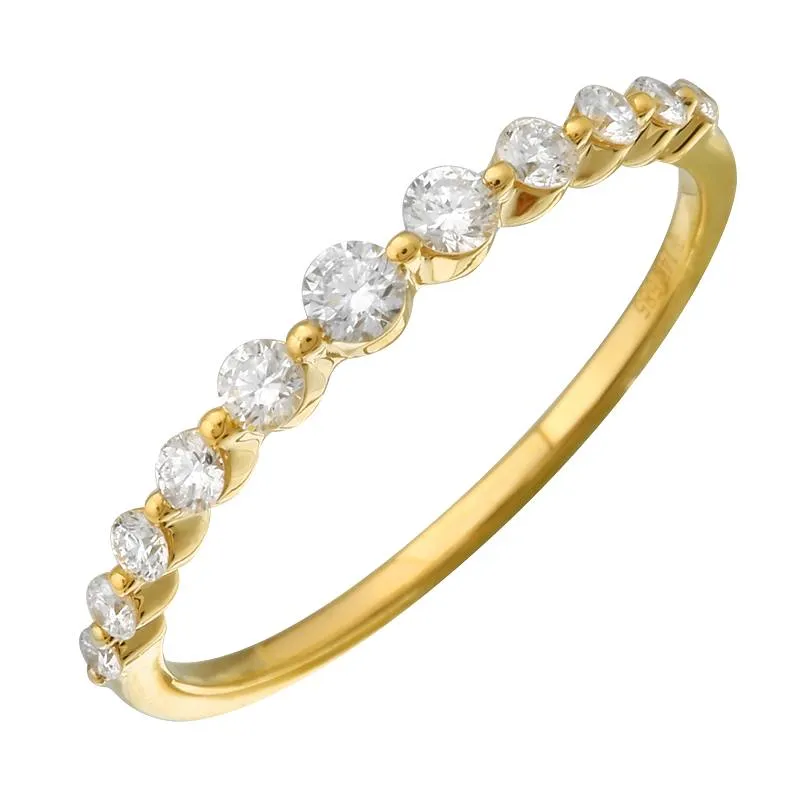 14K Shared Prong Diamond Band