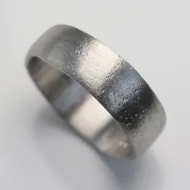 7mm Ancient Rustic Textured Band •