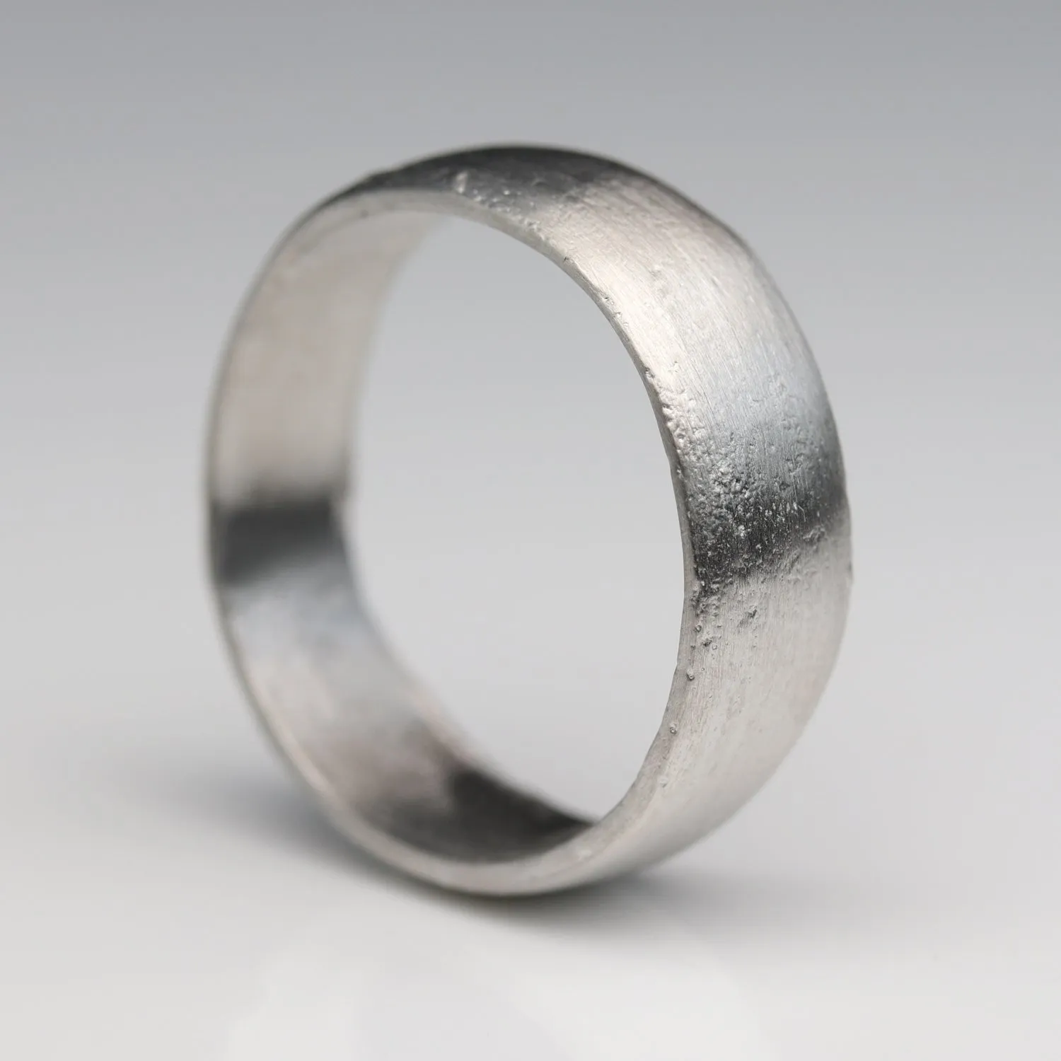 7mm Ancient Rustic Textured Band •