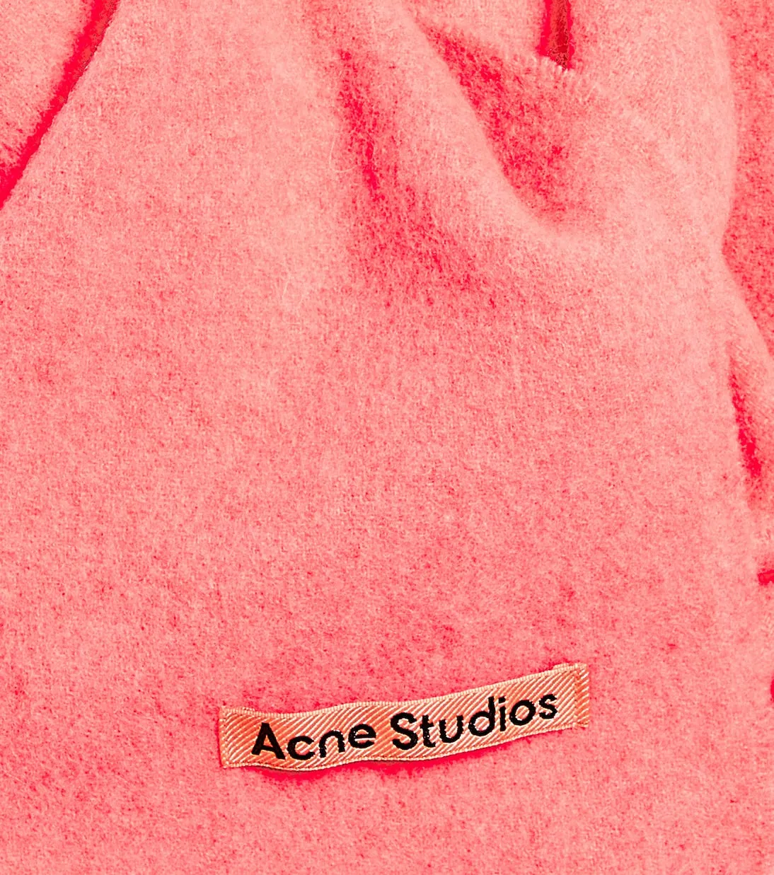 Acne Studios fringed wool scarf, pink