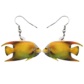 Angelfish Yellow Earrings