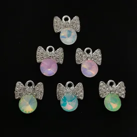 Aura Crystal Pendants -  Bow