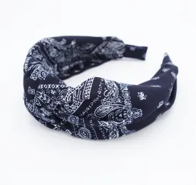 bandana headband paisley knotted hairband women hair accessory