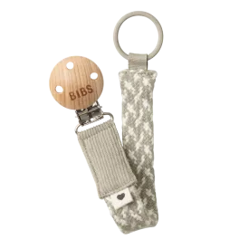 BIBS Pacifier Clip | Ivory & Sand