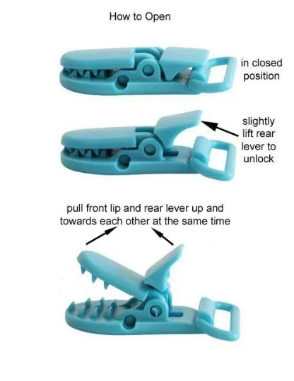 Cord Clip - Light Green Solid. Ready to Ship.