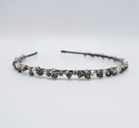 crystal beads rhinestone headband, thin crystal headband, occasion headbands for women airband for women