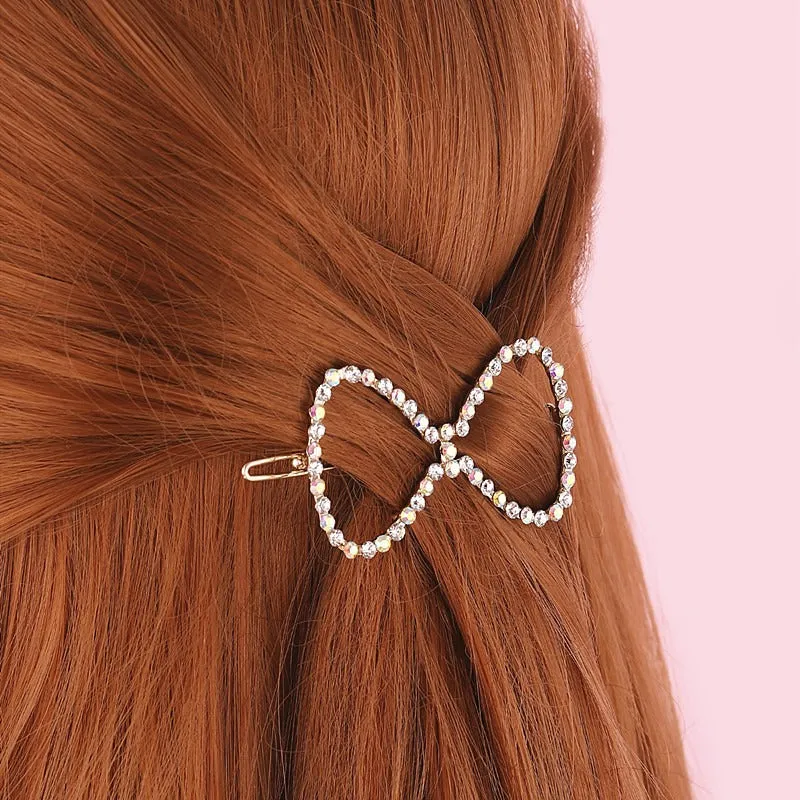 Faux Stone Sparkling Hair Clips