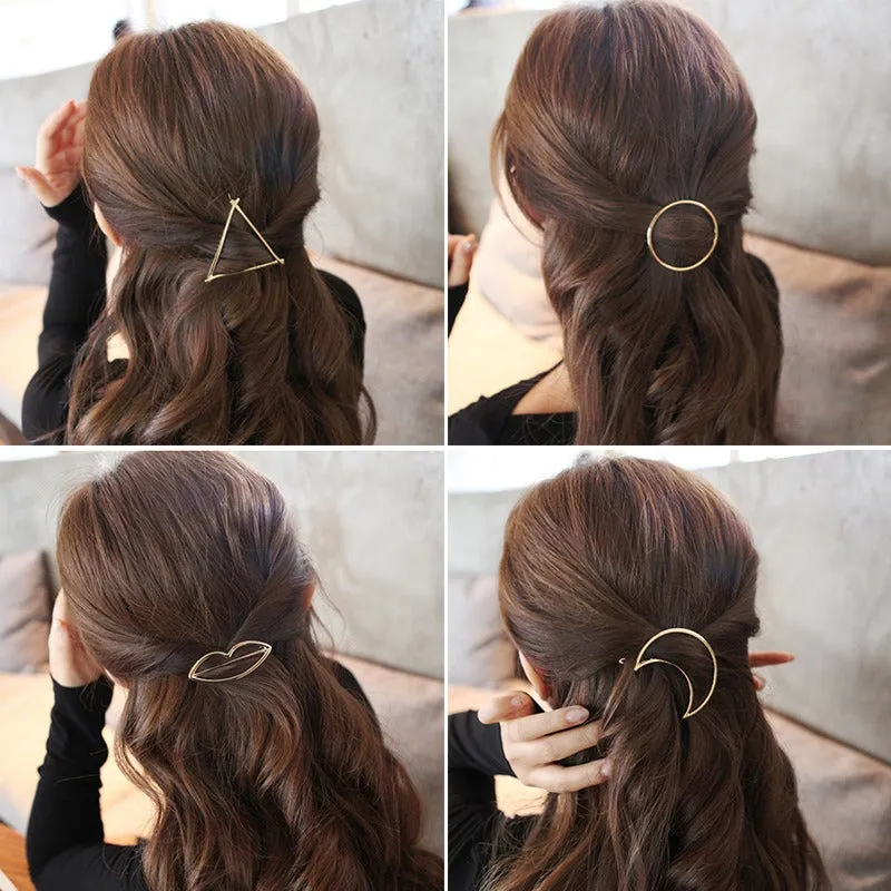 Faux Stone Sparkling Hair Clips