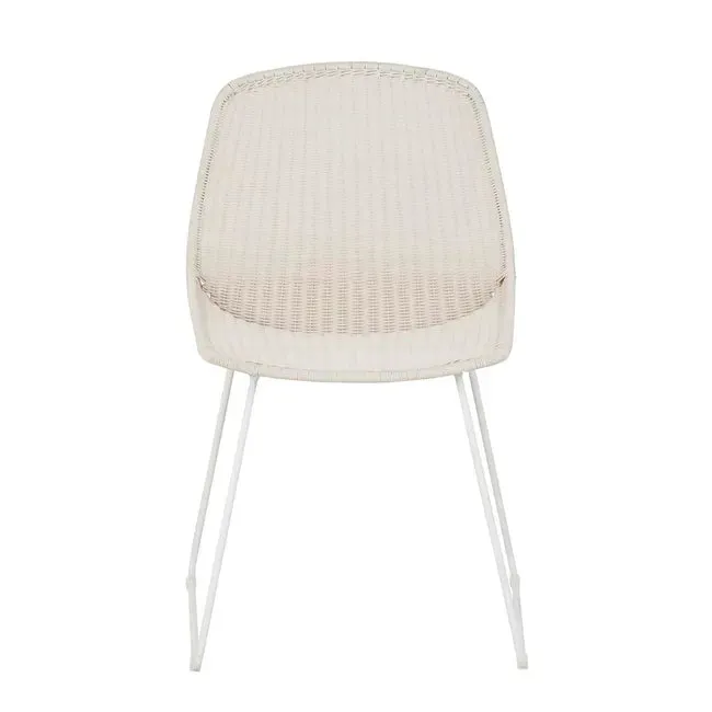 GLOBEWEST GRANADA SCOOP CLOSED WEAVE CHAIR  OUTDOOR