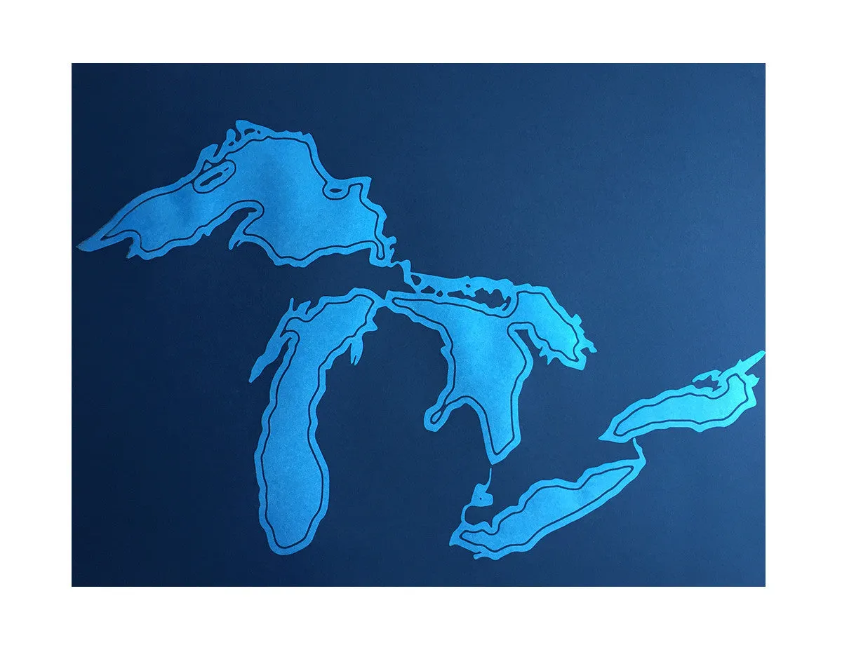 Great Lakes Art Print Poster