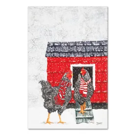 Holiday Hens Kitchen Towel