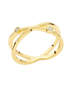 Isla Ring White 18ct Gold Plated