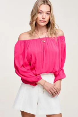 La Miel Jenna Off Shoulder Blouse