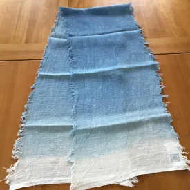 Linen Ombre Table Runner/ Scarf