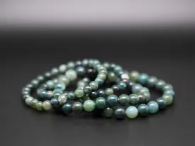 Moss agate bracelets