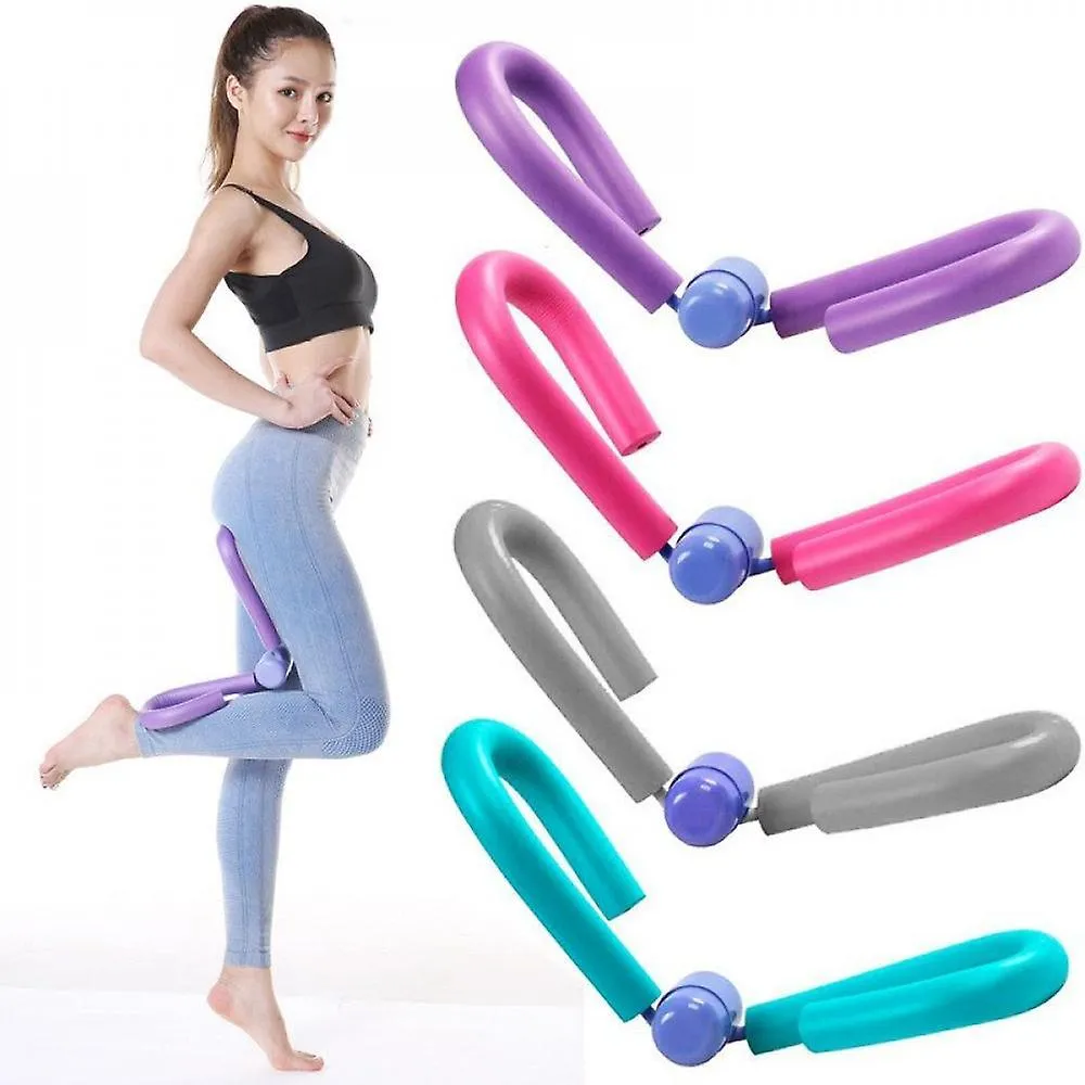 Purple Pvc Leg Thigh Exercisers Gym Sports Thigh Master Leg Muscle Arm Chest Waist Exerciser Workout Machine Gym Home Fitness Equipment