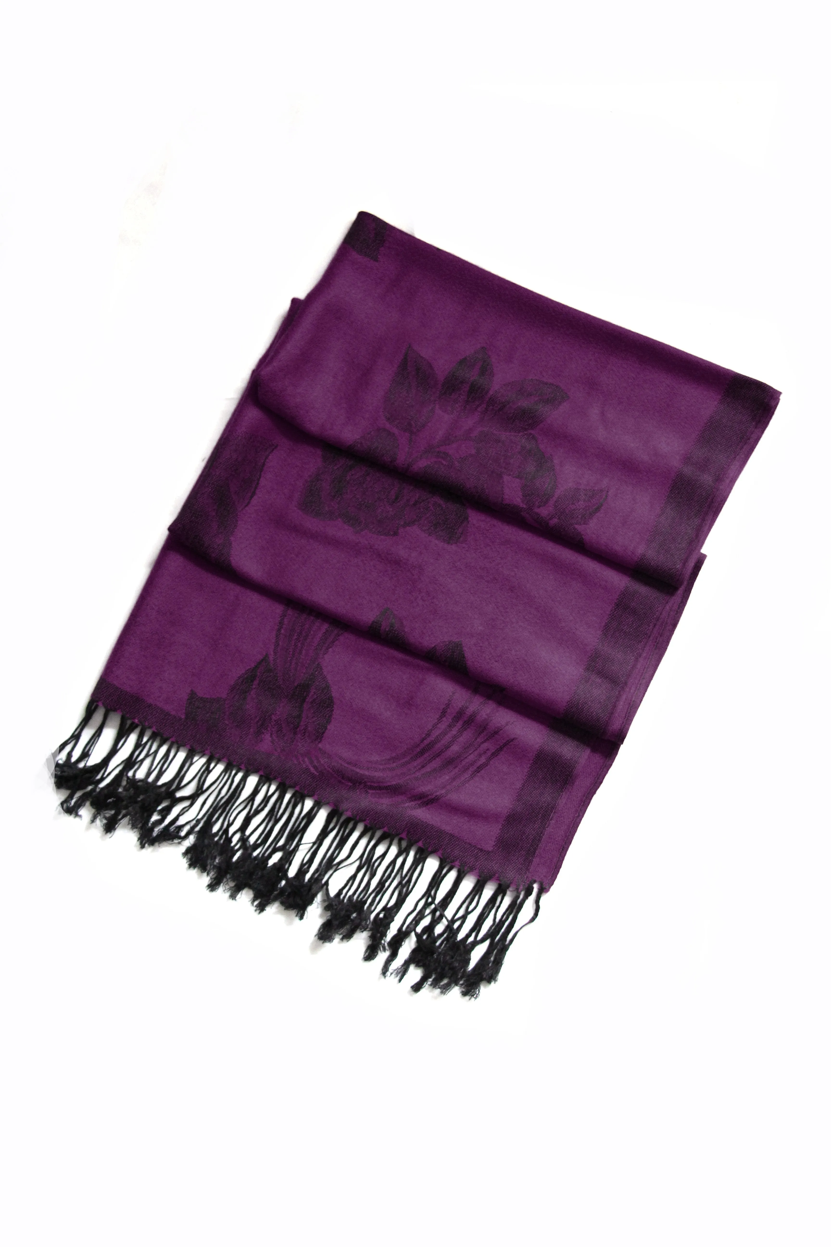 Sakkas Two Tone Rose Pashmina Scarf / Stole / Wrap