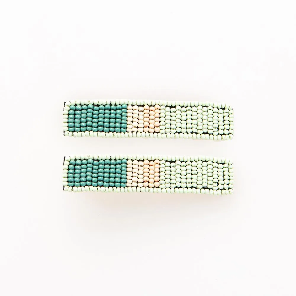 Seed Bead Hair Clips