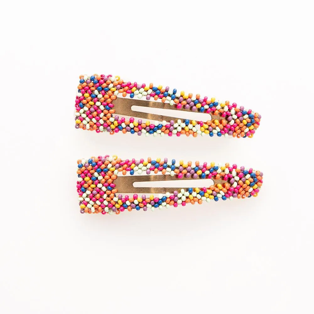 Seed Bead Hair Clips