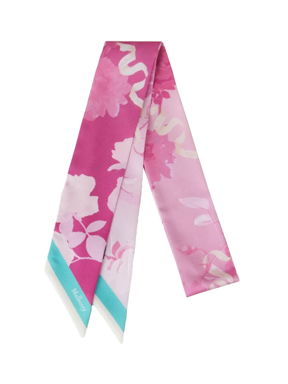 Skinny Scarf Ombre Floral