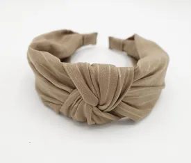 stripe top knot headband Autumn hairband for women