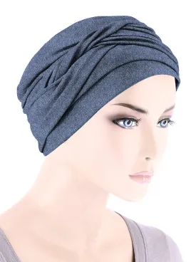 Twisty Turban Buttery Soft Denim